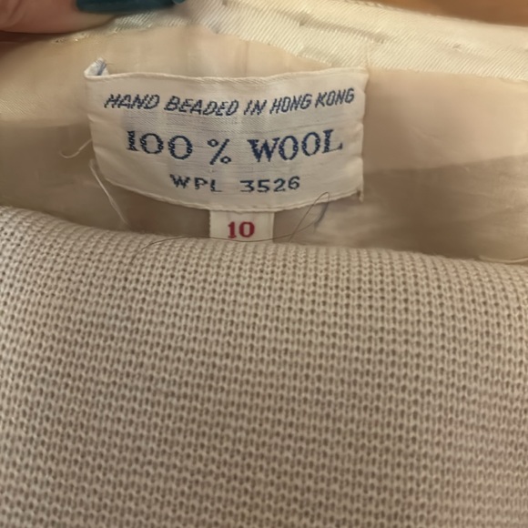 Hand Beaded Vintage Winter Wool Suit 10 Mother of the Bride! She’s a Beauty! - Picture 9 of 16